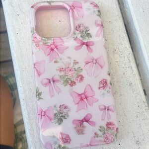 Velvet Caviar Pink Bow and Floral Phone Case